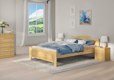 Kieferbett natur Doppelbett