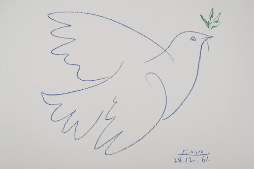 Pablo picasso die taube des - taube,