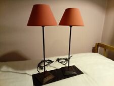 JARDIN D'ULYSSE Sideboard Lampe, Schirm rot, LED 4,9W, E 14, 2er Set