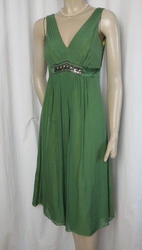 Seidenkleid grün hochzeit - grün,