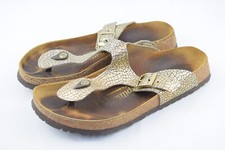 Papillio by Birkenstock Gizeh Schlangenlederoptik gold EU 38 Sandalen normal