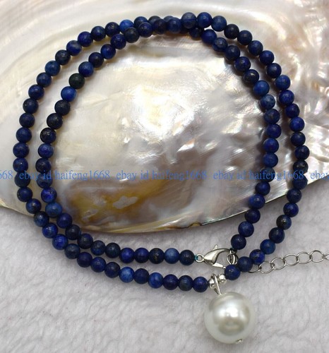 4mm blaue lapislazuli rund - 4mm,