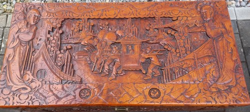 Chinesische holztruhe reich - chinesische,