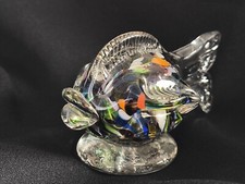 Glasfisch Briefbeschwerer Glas ca. 250g Fisch Deko Glasfigur Italien Geschenk