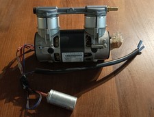 Thomas Vakuumpumpe Kompressor, 2450AUU44-980 C , Ölfrei bis 800 mbar