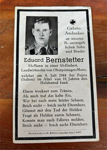 Sterbebild weltkrieg - sterbebild, 2.