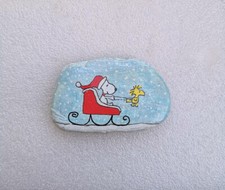 handbemalter Stein/Naturstein  " gemütliche Schlittenfahrt " painted Rock