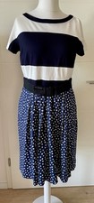 Kleid Sommerkleid Marc Cain, Gr.40, neu, Oberteil elast., Futter, blau weiß ☀️