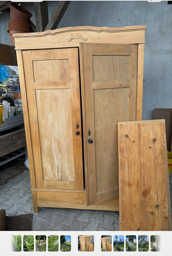 Kleiderschrank holz türig - kleiderschrank, 2-türig