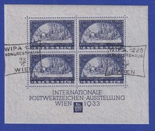 Österreich 1933 Ausstellung WIPA in Wien Mi.-Nr. Block 1 gestempelt