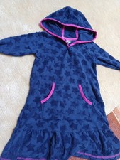 Topolino Strand Badekleid Kleid Kaputze Blau Stern 110 116 Mädchen Sommer 