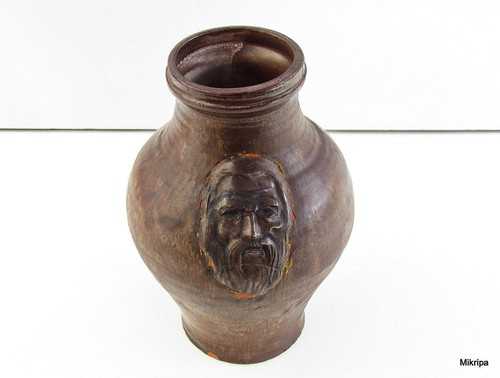 Seltene bartmannskrug glaziert - bartmannskrug,