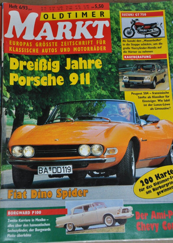 Oldtimer markt fiat - markt, 06/93,