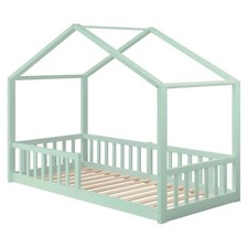 kinderbett Babybett Rausfallschutz, Rolllattenrost Stabil & kinderfreundlich