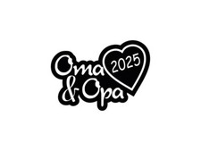 Plott Aufkleber Oma & Opa 2025 Sticker Familie Autoaufkleber Tuning Decal