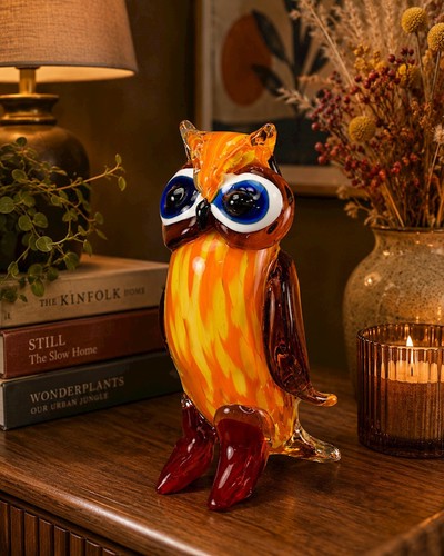 Glasfigur einer eule - eule, im
