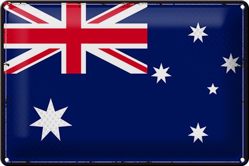 Blechschild flagge australien - blechschild,