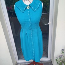 original 50er 60er Jahre Kleid Mod vintage antik rockabilly hellblau türkis