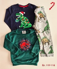 ♥️ Set Jurassic World Gr. 110-116 Dino Xmas Pullover Sweatshirt Jogginghose 