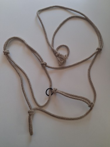 Knotenhalfter aus hanf für - knotenhalfter,