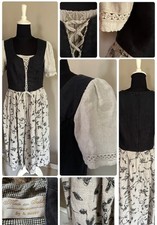 H.MOSER??DIRNDL??TRACHTENKLEID??Landhaus??Leinen??Gr.42