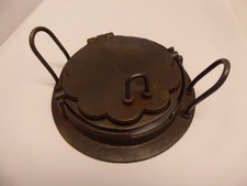 Altes Kinder Waffeleisen Kinderherd Gusseisen Herzwaffeln Puppenküche