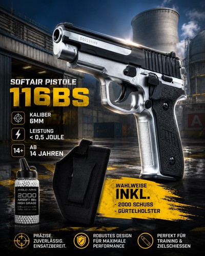 Neu softair airsoft pistole - airsoft,