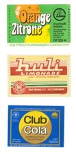 3x Limonade/Cola Etiketten, DDR -  Cainsdorf bei Zwickau/Sa.