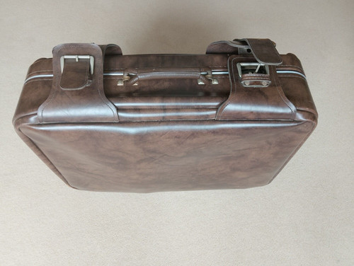 Koffer kunstleder braun - kunstleder,,