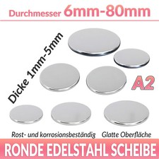 Ronde Edelstahl Scheibe Platte