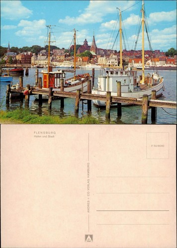 Ansichtskarte flensburg kleine - flensburg,