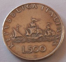 Italien 500 Lire Münze 1960