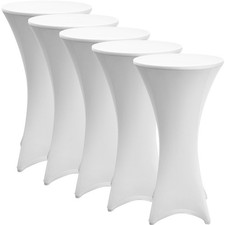 5er Stehtischhussen Set Stretch Husse für Stehtisch Bistrotisch Stehtischhusse