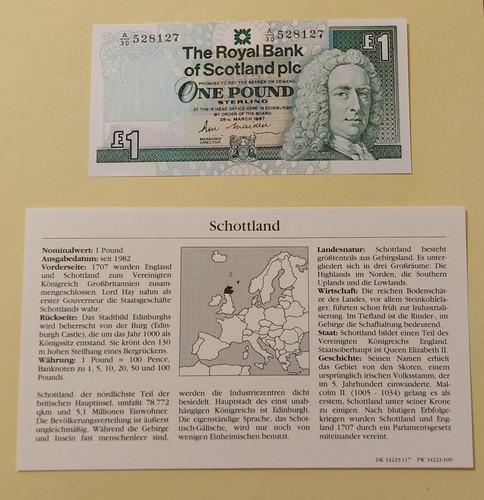 Banknoten scouttland one - banknoten,