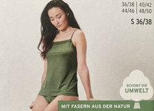 Damen Unterhemd Hemdchen Gr. S 36/38 Grün NEU