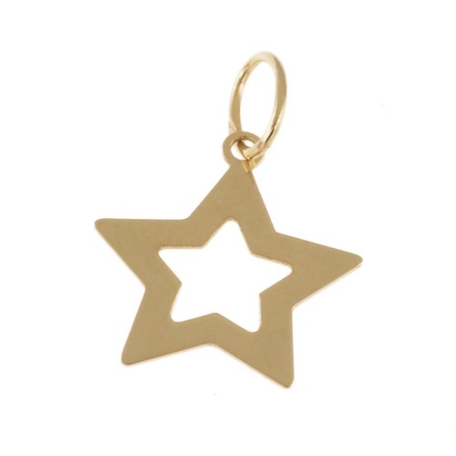 Anhänger stern aus 585 gold - anhänger,