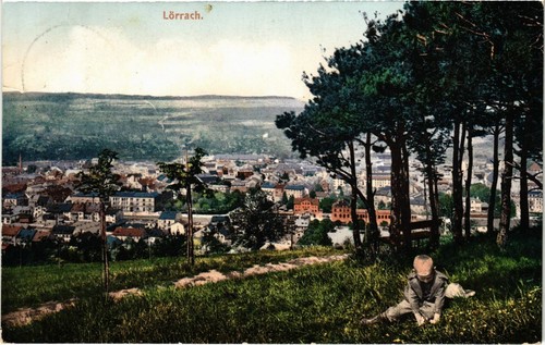 Cpa lorrach panorama - ak,