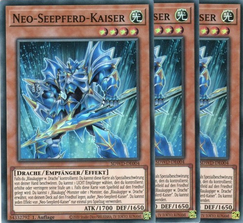 Yugioh neo seepferd - yugioh, 3x