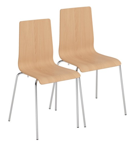 Holzschalenstuhl 2er set - holzschalenstuhl,