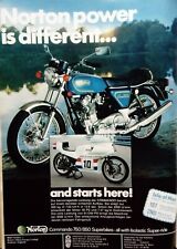 Norton Commando, und John Player Norton,  originale Werbung aus 1973