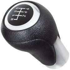 SCHALTKNAUF SCHWARZ + SILBER 6