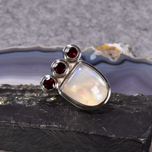 Mondstein ring 925er silber - ring,,