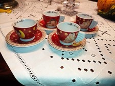 Thun 4 Moccatassen mit untertellern nie gebraucht neu  Nachlass