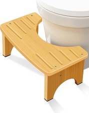 Toilettenhocker Bambus C-Form