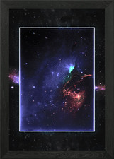 Herz Galaxie gerahmtes