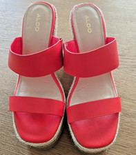 ****LEDER PANTOLETTE, WEDGES VON ALDO, GR. 40, NEUWERTIG***