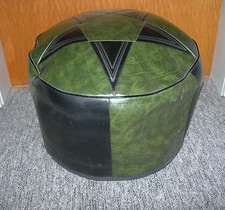 Runder Polsterhocker Fußhocker Sitzkissen 