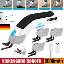 Kabellose Elektrische Schere Rollschneider Stoff Leder Nähen Teppich Karton USB