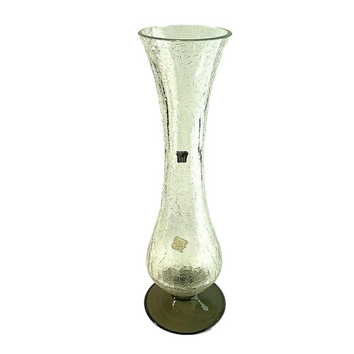 Vintage rauchglas vase - vintage,