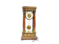 Lenzkirch Uhr Portaluhr Gründerzeit Nussbaum absolute Rarität sehr selten 33 cm